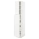 SEKTION / MAXIMERA Gabin alt extb 2 prtas 4 cjnes+ests, blanco/Axstad blanco mate, 38x61x203 cm