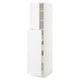 SEKTION / MAXIMERA Gabin alt extb 2 prtas 4 cjnes+ests, blanco/Axstad blanco mate, 46x61x203 cm
