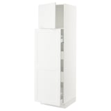 SEKTION / MAXIMERA Gabin alt extb 2 prtas 4 cjnes+ests, blanco/Axstad blanco mate, 61x61x203 cm