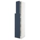 SEKTION / MAXIMERA Gabin alt extb 2 prtas 4 cjnes+ests, blanco Axstad/mate azul, 38x61x229 cm