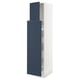 SEKTION / MAXIMERA Gabin alt extb 2 prtas 4 cjnes+ests, blanco Axstad/mate azul, 46x61x203 cm