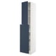 SEKTION / MAXIMERA Gabin alt extb 2 prtas 4 cjnes+ests, blanco Axstad/mate azul, 46x61x229 cm
