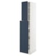 SEKTION / MAXIMERA Gabin alt extb 2 prtas 4 cjnes+ests, blanco Axstad/mate azul, 38x61x203 cm