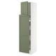 SEKTION / MAXIMERA Gabin alt extb 2 prtas 4 cjnes+ests, blanco/Axstad verde grisáceo, 46x61x203 cm