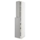 SEKTION / MAXIMERA Gabin alt extb 2 prtas 4 cjnes+ests, blanco/Bodbyn gris, 38x61x229 cm
