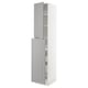 SEKTION / MAXIMERA Gabin alt extb 2 prtas 4 cjnes+ests, blanco/Bodbyn gris, 46x61x229 cm