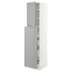 SEKTION / MAXIMERA Gabin alt extb 2 prtas 4 cjnes+ests, blanco/Bodbyn gris, 46x61x203 cm