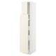SEKTION / MAXIMERA Gabin alt extb 2 prtas 4 cjnes+ests, blanco/Bodbyn hueso, 38x61x203 cm