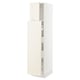 SEKTION / MAXIMERA Gabin alt extb 2 prtas 4 cjnes+ests, blanco/Bodbyn hueso, 46x61x203 cm