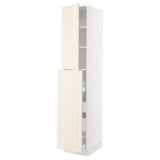 SEKTION / MAXIMERA Gabin alt extb 2 prtas 4 cjnes+ests, blanco/Bodbyn hueso, 46x61x229 cm