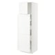 SEKTION / MAXIMERA Gabin alt extb 2 prtas 4 cjnes+ests, blanco Enköping/blanco efecto madera, 61x61x203 cm