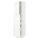 SEKTION / MAXIMERA Gabin alt extb 2 prtas 4 cjnes+ests, blanco Enköping/blanco efecto madera, 46x61x203 cm
