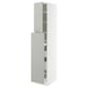 SEKTION / MAXIMERA Gabin alt extb 2 prtas 4 cjnes+ests, blanco/Havstorp gris claro, 38x61x203 cm