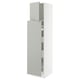 SEKTION / MAXIMERA Gabin alt extb 2 prtas 4 cjnes+ests, blanco/Havstorp gris claro, 46x61x203 cm