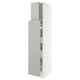 SEKTION / MAXIMERA Gabin alt extb 2 prtas 4 cjnes+ests, blanco/Havstorp gris claro, 38x61x203 cm