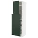 SEKTION / MAXIMERA Gabin alt extb 2 prtas 4 cjnes+ests, blanco/Havstorp Verde oscuro, 61x61x203 cm