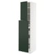 SEKTION / MAXIMERA Gabin alt extb 2 prtas 4 cjnes+ests, blanco/Havstorp Verde oscuro, 46x61x203 cm