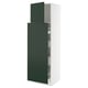 SEKTION / MAXIMERA Gabin alt extb 2 prtas 4 cjnes+ests, blanco/Havstorp Verde oscuro, 61x61x203 cm