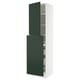 SEKTION / MAXIMERA Gabin alt extb 2 prtas 4 cjnes+ests, blanco/Havstorp Verde oscuro, 61.0x61.0x228.6 cm