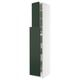 SEKTION / MAXIMERA Gabin alt extb 2 prtas 4 cjnes+ests, blanco/Havstorp Verde oscuro, 38x61x229 cm