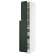 SEKTION / MAXIMERA Gabin alt extb 2 prtas 4 cjnes+ests, blanco/Havstorp Verde oscuro, 38x61x203 cm