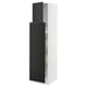 SEKTION / MAXIMERA Gabin alt extb 2 prtas 4 cjnes+ests, blanco/Nickebo Carbón mate, 46x61x203 cm