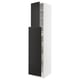 SEKTION / MAXIMERA Gabin alt extb 2 prtas 4 cjnes+ests, blanco/Nickebo Carbón mate, 46x61x229 cm