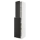 SEKTION / MAXIMERA Gabin alt extb 2 prtas 4 cjnes+ests, blanco/Nickebo Carbón mate, 46x61x229 cm