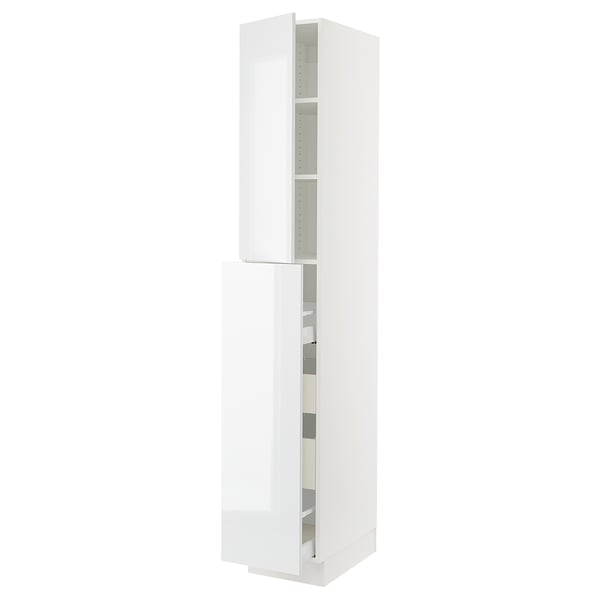 SEKTION / MAXIMERA Gabin alt extb 2 prtas 4 cjnes+ests, blanco/Ringhult blanco, 38x61x229 cm