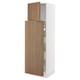 SEKTION / MAXIMERA Gabin alt extb 2 prtas 4 cjnes+ests, blanco/Tistorp Efecto nogal café, 61x61x203 cm