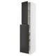 SEKTION / MAXIMERA Gabin alt extb 2 prtas 4 cjnes+ests, blanco/Upplöv Carbón mate, 46x61x229 cm