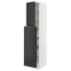 SEKTION / MAXIMERA Gabin alt extb 2 prtas 4 cjnes+ests, blanco/Upplöv Carbón mate, 46x61x203 cm