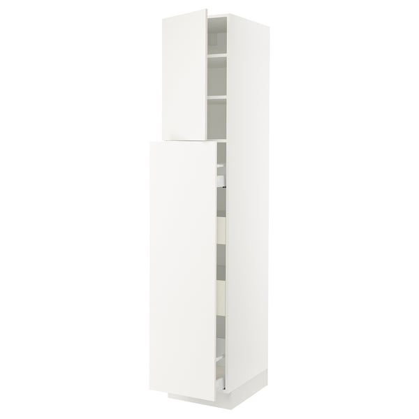 SEKTION / MAXIMERA Gabin alt extb 2 prtas 4 cjnes+ests, blanco/Veddinge blanco, 46x61x229 cm