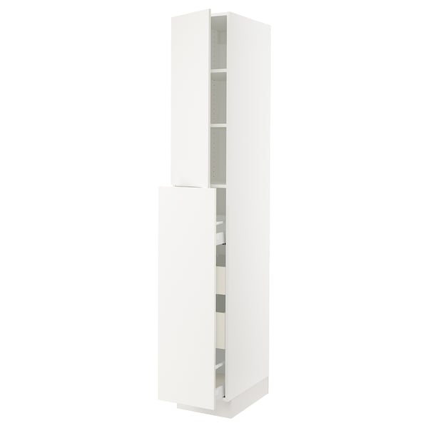 SEKTION / MAXIMERA Gabin alt extb 2 prtas 4 cjnes+ests, blanco/Veddinge blanco, 38x61x229 cm