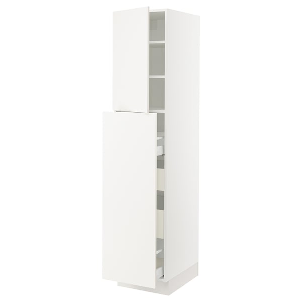 SEKTION / MAXIMERA Gabin alt extb 2 prtas 4 cjnes+ests, blanco/Veddinge blanco, 46x61x203 cm
