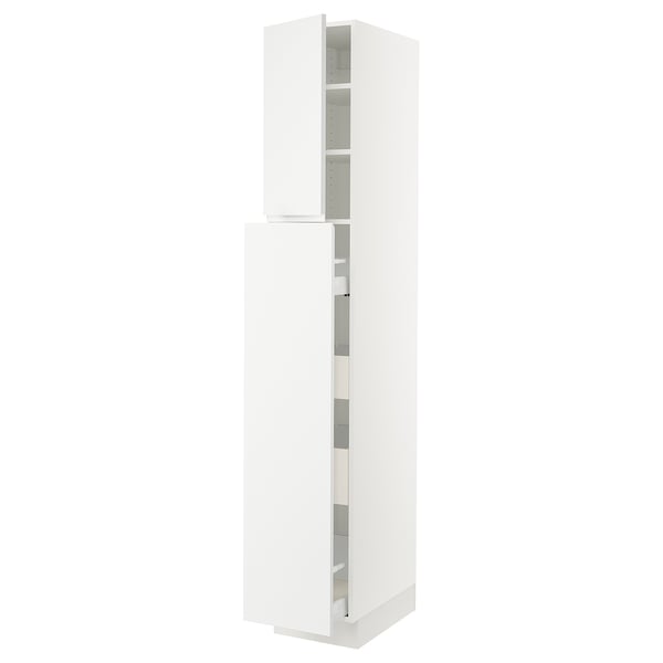 SEKTION / MAXIMERA Gabin alt extb 2 prtas 4 cjnes+ests, blanco/Voxtorp blanco mate, 38x61x229 cm