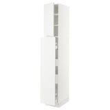 SEKTION / MAXIMERA Gabin alt extb 2 prtas 4 cjnes+ests, blanco/Voxtorp blanco mate, 38x61x229 cm