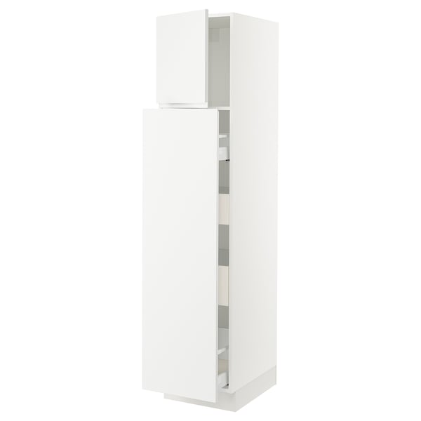 SEKTION / MAXIMERA Gabin alt extb 2 prtas 4 cjnes+ests, blanco/Voxtorp blanco mate, 46x61x203 cm