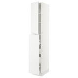 SEKTION / MAXIMERA Gabin alt extb 2 prtas 4 cjnes+ests, blanco/Voxtorp blanco mate, 38x61x229 cm