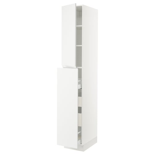 SEKTION / MAXIMERA Gabin alt extb 2 prtas 4 cjnes+ests, blanco/Voxtorp blanco mate, 38x61x229 cm