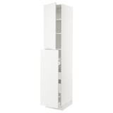 SEKTION / MAXIMERA Gabin alt extb 2 prtas 4 cjnes+ests, blanco/Voxtorp blanco mate, 46x61x229 cm