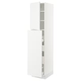 SEKTION / MAXIMERA Gabin alt extb 2 prtas 4 cjnes+ests, blanco/Voxtorp blanco mate, 46x61x203 cm