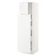 SEKTION / MAXIMERA Gabin alt extb 2 prtas 4 cjnes+ests, blanco/Voxtorp blanco mate, 61x61x203 cm