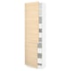 SEKTION / MAXIMERA Gabin alto 2 prtas 4 cjnes +ests, blanco/Askersund efecto fresno claro, 61x37x203 cm