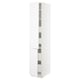 SEKTION / MAXIMERA Gabin alto 2 prtas 4 cjnes +ests, blanco/Axstad blanco mate, 38x61x203 cm