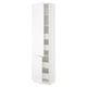 SEKTION / MAXIMERA Gabin alto 2 prtas 4 cjnes +ests, blanco/Axstad blanco mate, 61x37x229 cm