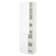 SEKTION / MAXIMERA Gabin alto 2 prtas 4 cjnes +ests, blanco/Axstad blanco mate, 61x37x203 cm