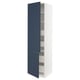 SEKTION / MAXIMERA Gabin alto 2 prtas 4 cjnes +ests, blanco Axstad/mate azul, 61x61x229 cm