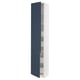 SEKTION / MAXIMERA Gabin alto 2 prtas 4 cjnes +ests, blanco Axstad/mate azul, 46x37x229 cm