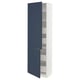 SEKTION / MAXIMERA Gabin alto 2 prtas 4 cjnes +ests, blanco Axstad/mate azul, 61x37x203 cm